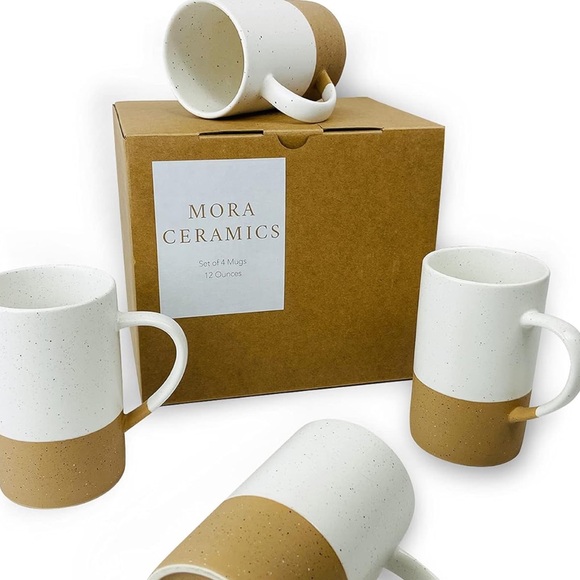 mora ceramics Other - Mora Ceramics New in Box 12oz Coffee Tea Mug Cups Set of 4 Rustic Minimalist